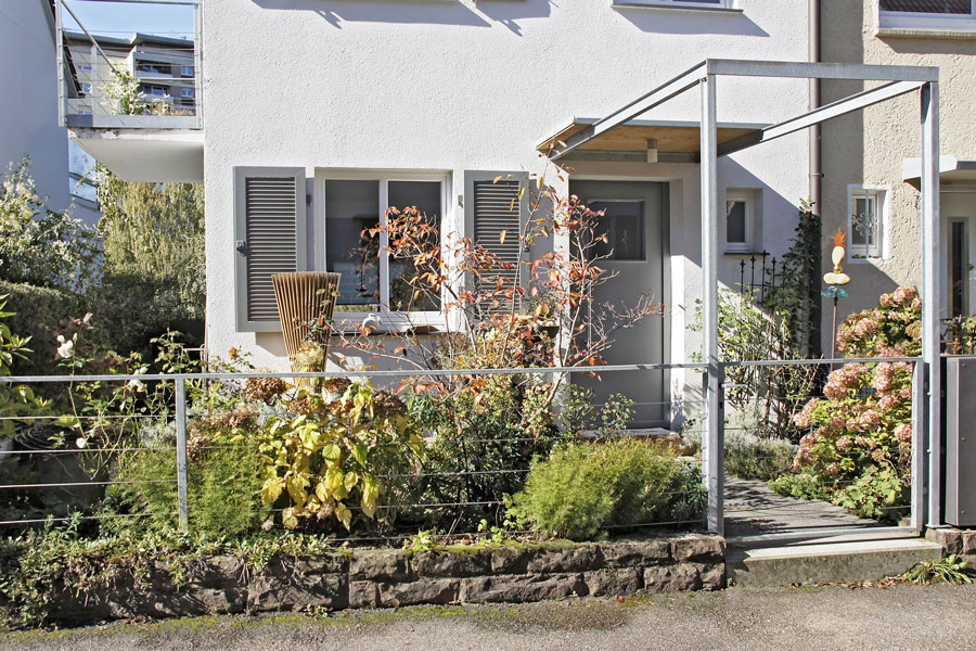 Gartengestaltung einer Dachterrasse in der Nähe von Nürtingen